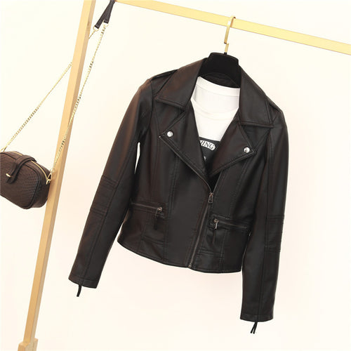 Damen Bikerjacke mit asymmetrischem Reißverschluss und dekorativen Nieten Heidi-Mode