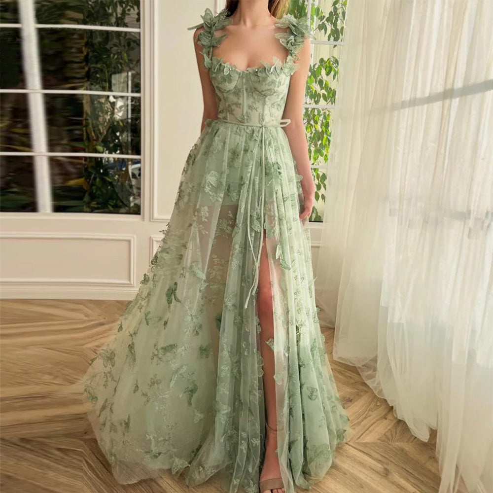 Heidi-Mode | Chic Schlitz Braut Party Strand Kleid