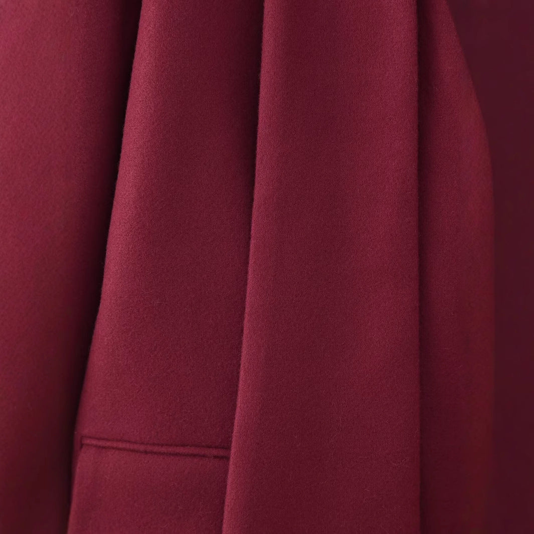 Damen elegante Blazerjacke mit schickem Schal Heidi-Mode