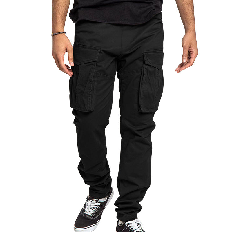 Herren Cargo-Hose mit mehreren praktischen Taschen und elastischem Bund Heidi-Mode