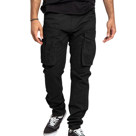 Herren Cargo-Hose mit mehreren praktischen Taschen und elastischem Bund Heidi-Mode
