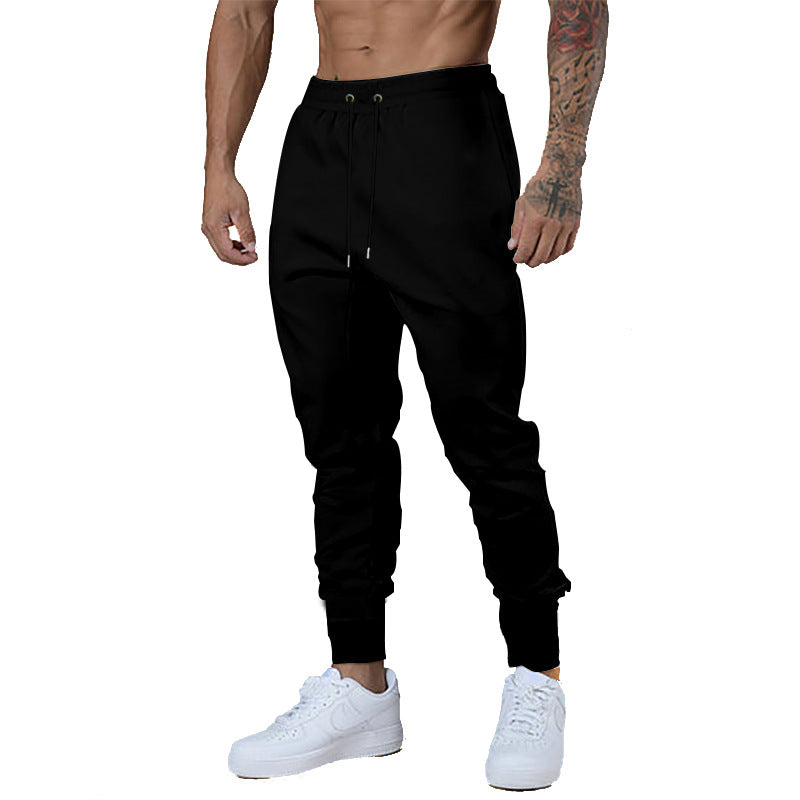 Herren Sportliche Jogginghose mit elastischem Bund und praktischen Reißverschlusstaschen Heidi-Mode