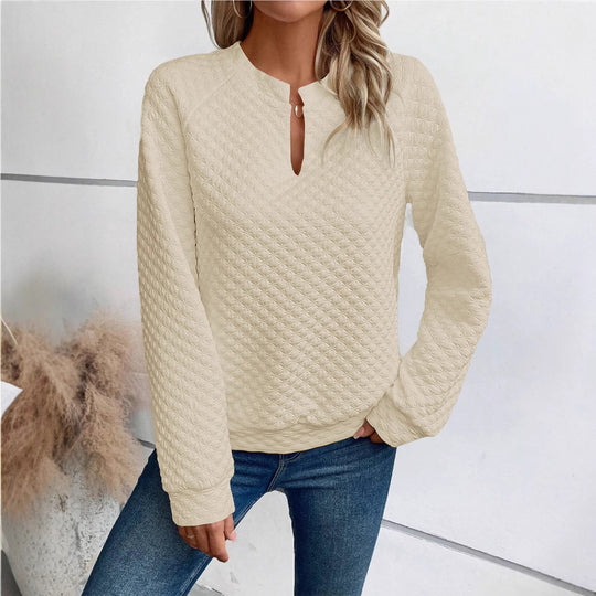 Damen Quilted Pullover Heidi-Mode