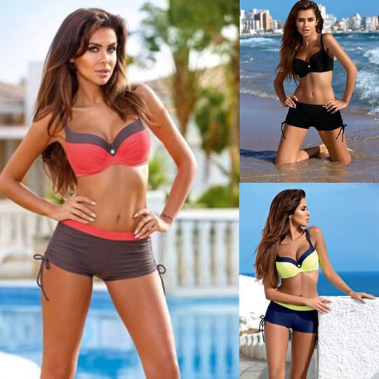 Damen Bikiniset mit stützenden Körbchen und figurbetontem Schnitt Heidi-Mode