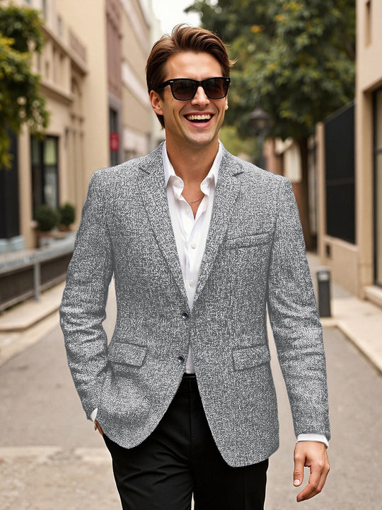 Herren eleganter Blazer aus Wolle Heidi-Mode
