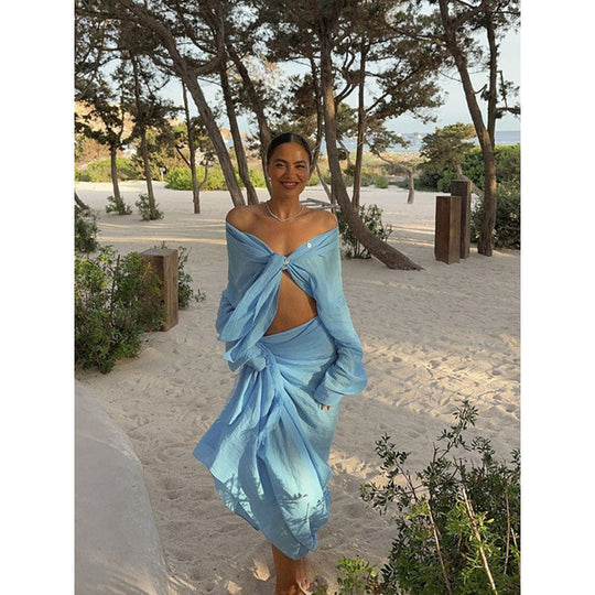 Damen elegante luftige Strandanzug Heidi-Mode
