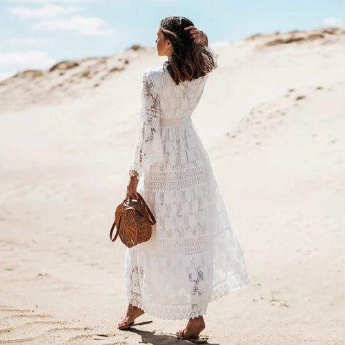 Boho Kleid mit langen Ärmeln