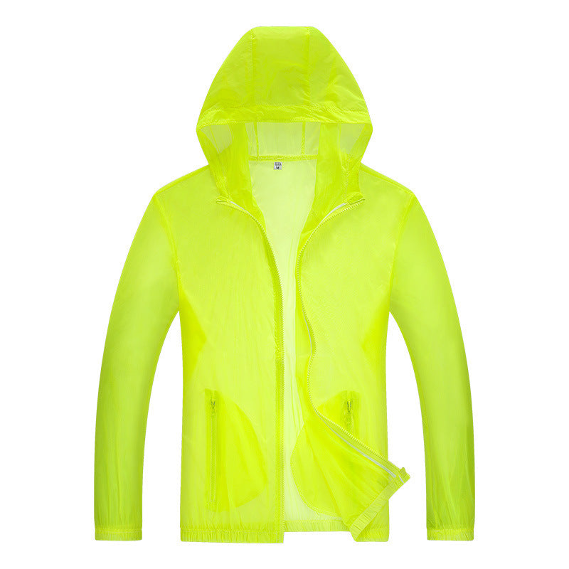 Herren ultraleichte Regenjacke mit verstellbarem Kapuzenbereich und reflektierenden Elementen Heidi-Mode