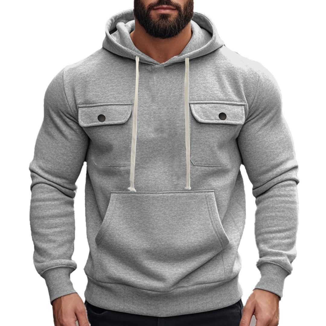 Herren Kapuzenpullover mit praktischen Pattentaschen und modernem Design Heidi-Mode