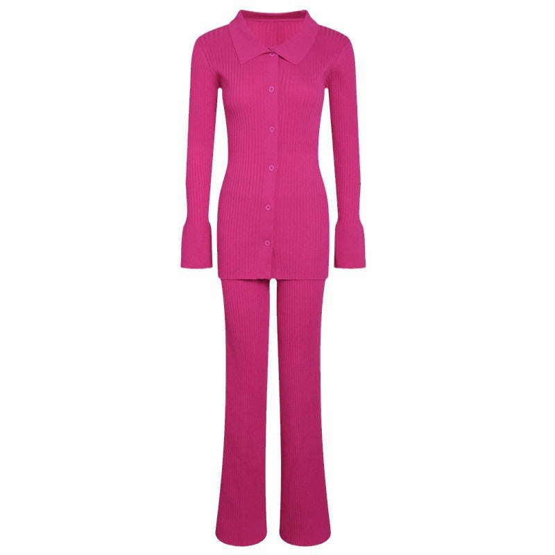 Damen 3-teilige Feinstrick-Loungewear-Set Heidi-Mode