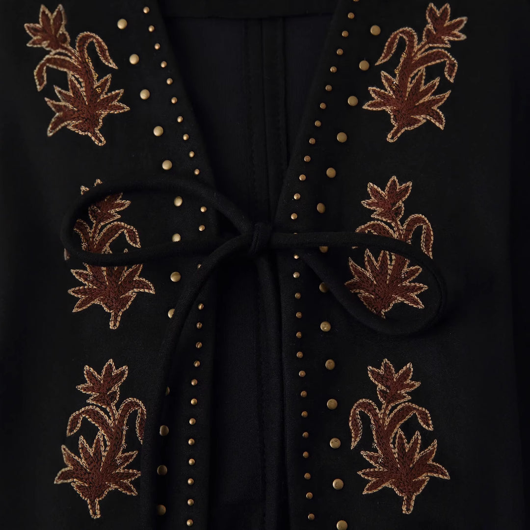 Damen Elegante und kunstvoll gestickte Weste Heidi-Mode