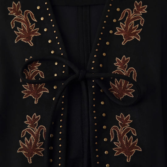 Damen Elegante und kunstvoll gestickte Weste Heidi-Mode