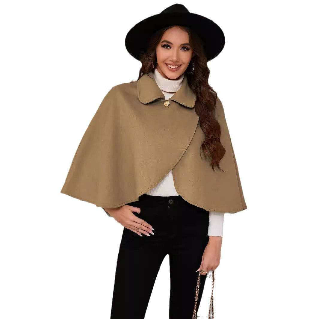 Damen modischer Umhang mit Knöpfen Heidi-Mode