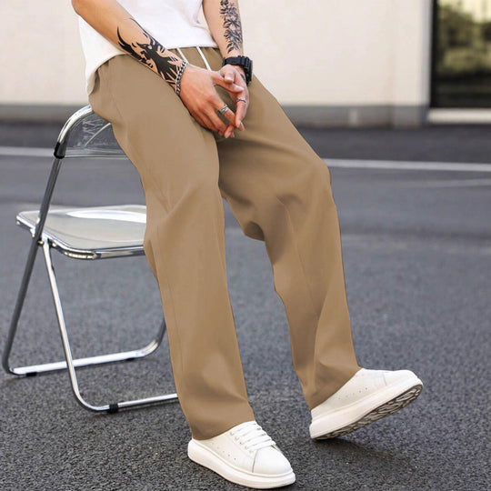 Herren modische Freizeithose mit weiter Passform und elastischem Bund Heidi-Mode