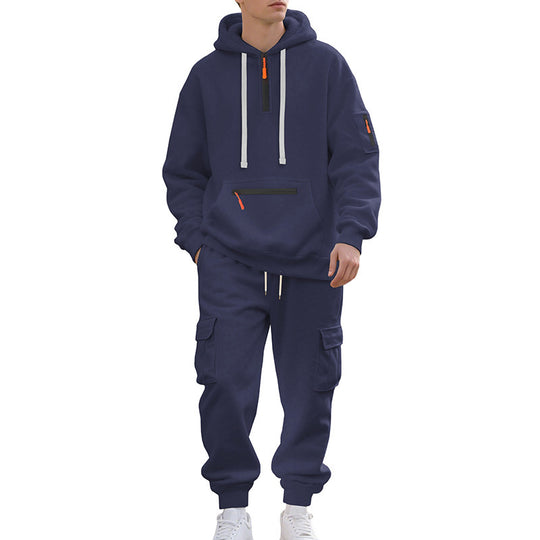 Herren Sportliches Hoodie-Set mit praktischen Taschen und modernem Design Heidi-Mode
