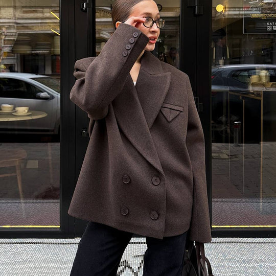 Damen oversized Wollblazer Heidi-Mode