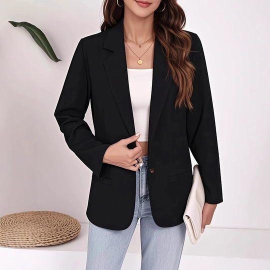 Damen eleganter Blazer mit zeitlosem Schnitt und praktischen Taschen Heidi-Mode
