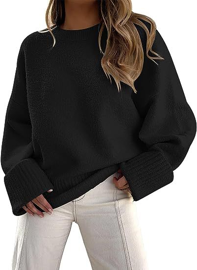 Damen gemütlicher Oversized Pullover mit strukturiertem Fleece Heidi-Mode