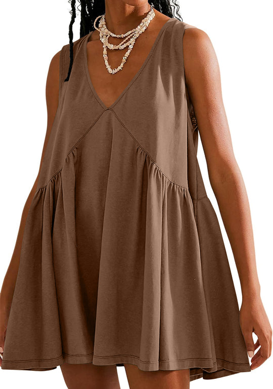 Damen Freizeitkleid aus leichtem, atmungsaktivem Material Heidi-Mode