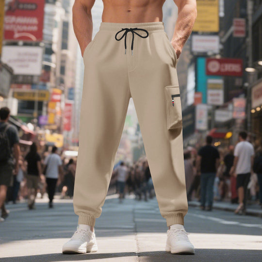 Herren Freizeithose mit elastischem Bund und praktischen Seitentaschen Heidi-Mode