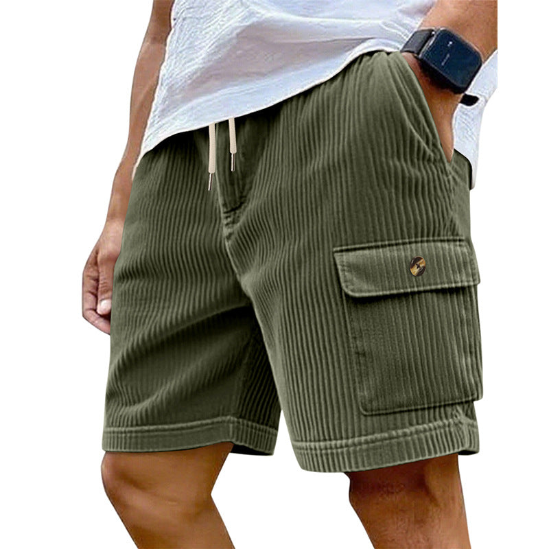 Herren Cargo-Shorts mit schmalem Schnitt und praktischen Seitentaschen Heidi-Mode