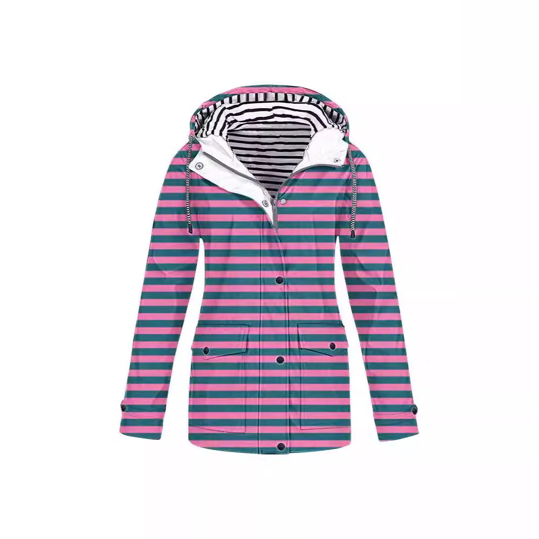 Damen modische Übergangsjacke mit Kapuze Heidi-Mode