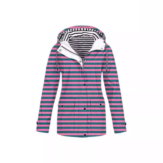 Damen modische Übergangsjacke mit Kapuze Heidi-Mode