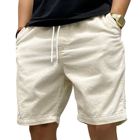 Herren bequeme Freizeithose aus strukturiertem Cordstoff Heidi-Mode