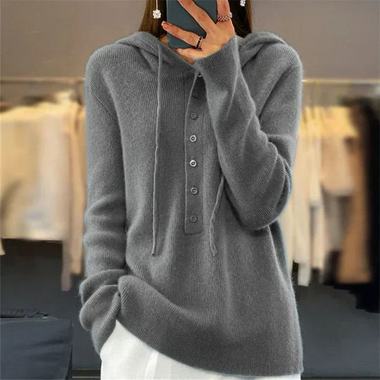 Heidi-Mode | Pull À Capuche Ample Et Pull En Maille Avec Fermeture À Lacets