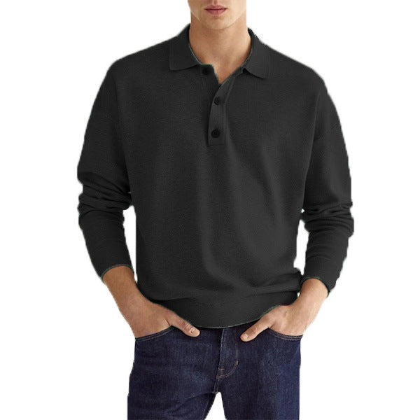Herren Poloshirt aus weichem Material mit Knopfleiste Heidi-Mode