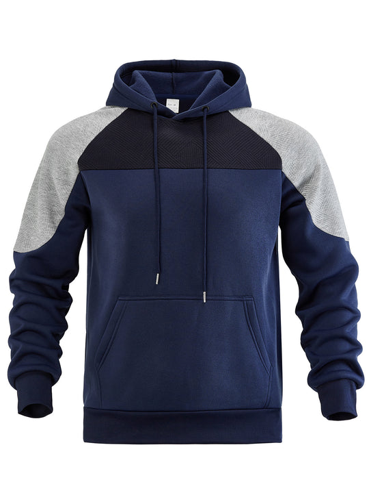 Herren Kapuzensweater mit ergonomischem Schnitt und strukturiertem Obermaterial Heidi-Mode