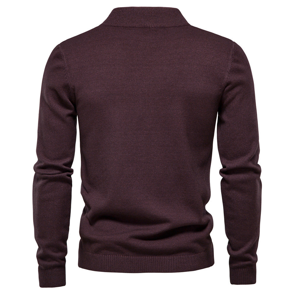 Herren komfortabler Rollkragenpullover aus weichem Strick Heidi-Mode