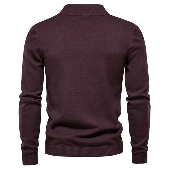 Herren komfortabler Rollkragenpullover aus weichem Strick Heidi-Mode