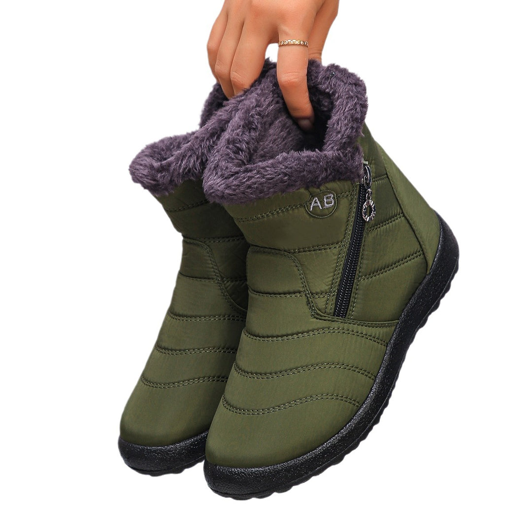 Damen Thermo-Winterstiefel mit kuscheligem Innenfutter und seitlichem Reißverschluss Heidi-Mode