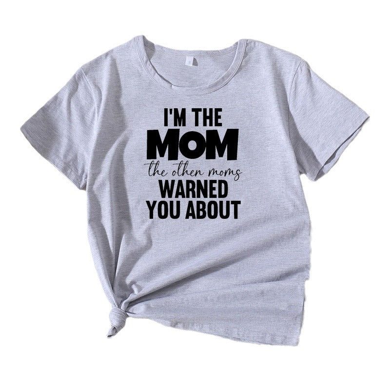 Frauen Casual Mama Spruch T-Shirt Heidi-Mode