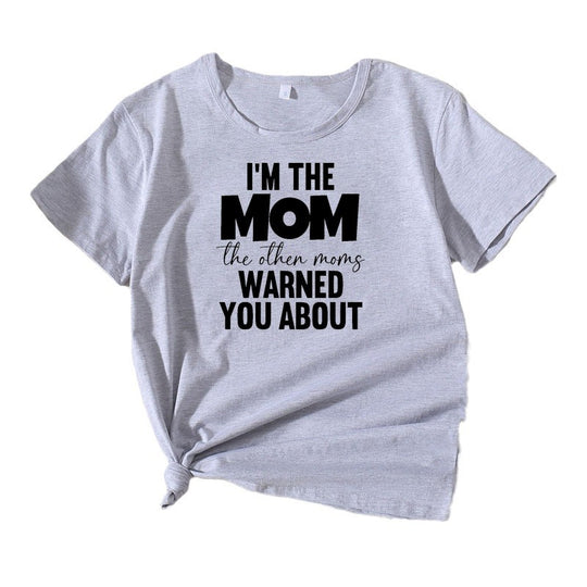 Frauen Casual Mama Spruch T-Shirt Heidi-Mode