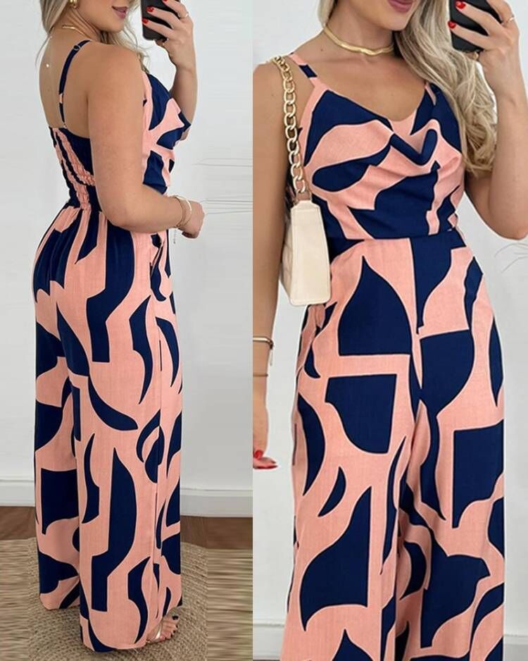 Damen eleganter Jumpsuit mit Casino-Ärmeln und Drapierung Heidi-Mode