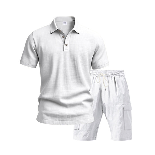 Herren Freizeit-Set mit atmungsaktivem Polo-Shirt und komfortablen Shorts Heidi-Mode