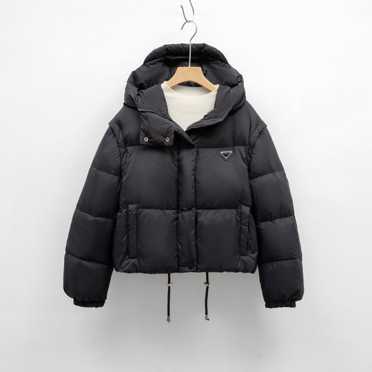 Damen Pufferjacke mit verstellbarem Bund und weichem Innenfutter Heidi-Mode