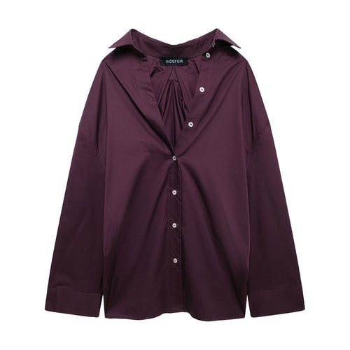Damen vielseitige Bluse mit lässigem Schnitt und besonderem Falten-Design Heidi-Mode