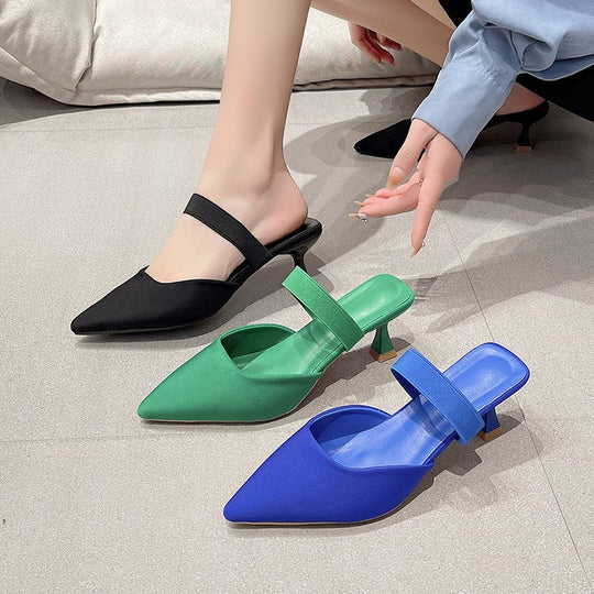 Damen Slingback-Pumps mit elegantem spitzem Design und komfortablem Fersenriemen Heidi-Mode
