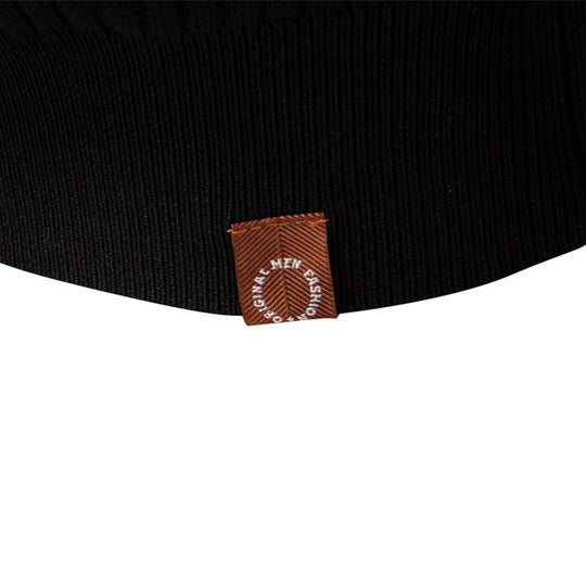 Herren Strickpullover mit feinem Rippenmuster und modischem Knopfdetail Heidi-Mode