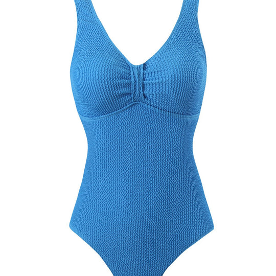 Damen Badeanzug mit strukturiertem Design Heidi-Mode