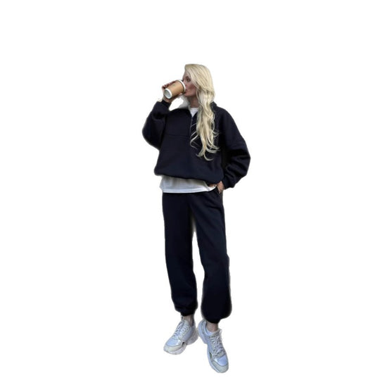 Damen Basic Oversized-Lounge-Set mit hohem Komfort Heidi-Mode
