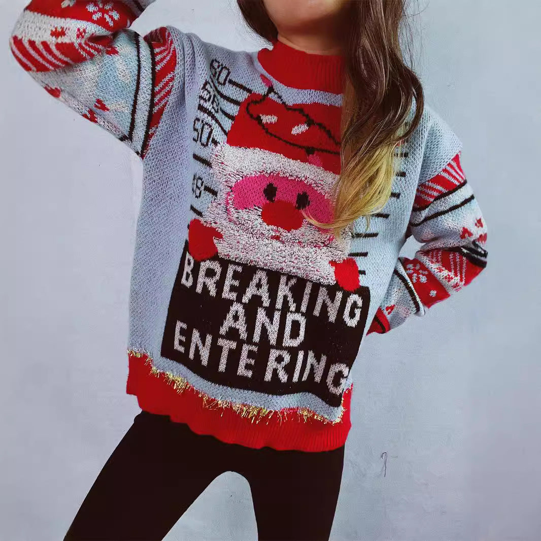 Damen Weihnachts-Pullover mit festlichem Motiv und hochwertigen Materialien Heidi-Mode