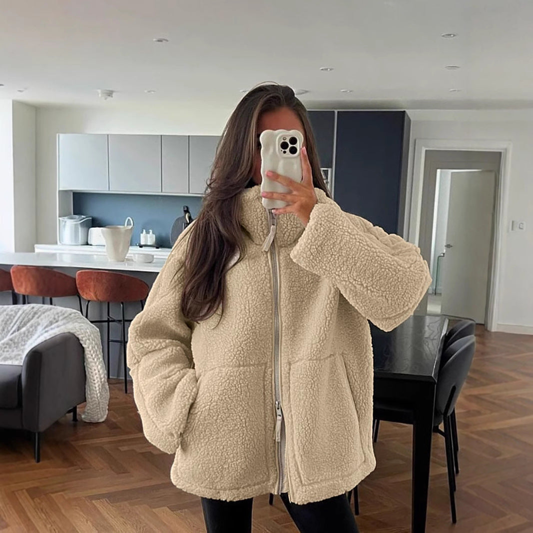 Damen Oversized Fleecejacke Heidi-Mode