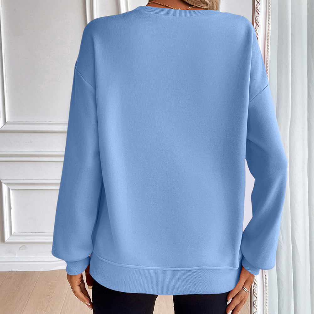 Damen Casual Sweatshirt mit weichen Materialien und lässigem Schnitt Heidi-Mode