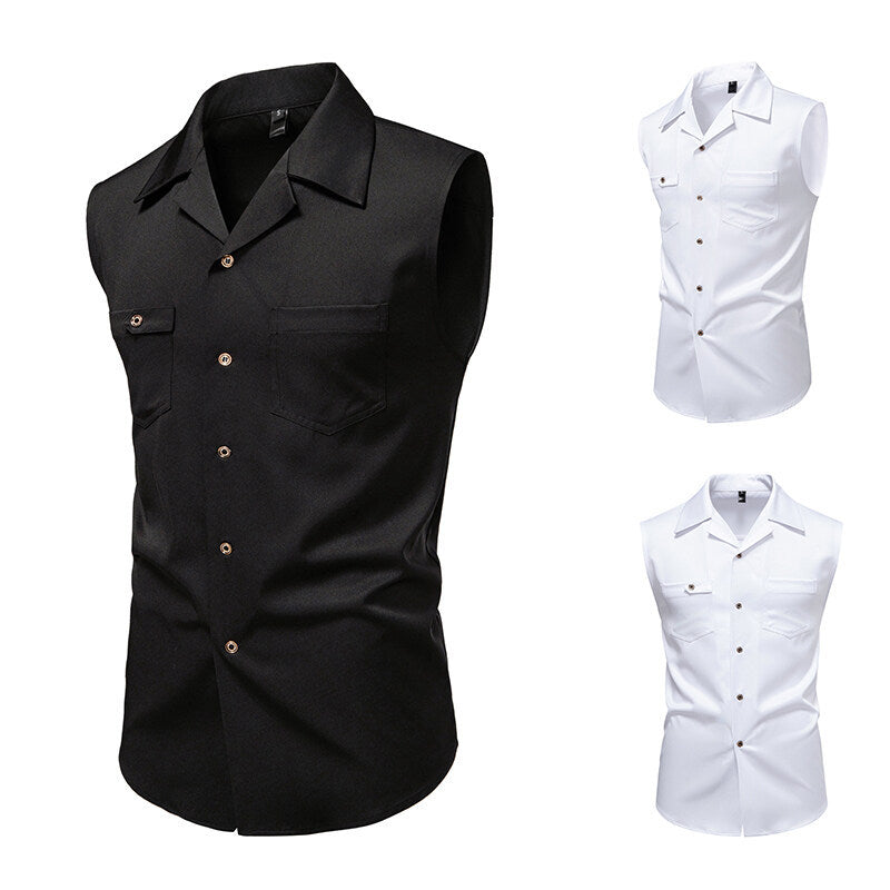 Herren ärmelloses Businesshemd Heidi-Mode