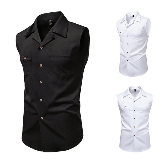 Herren ärmelloses Businesshemd Heidi-Mode
