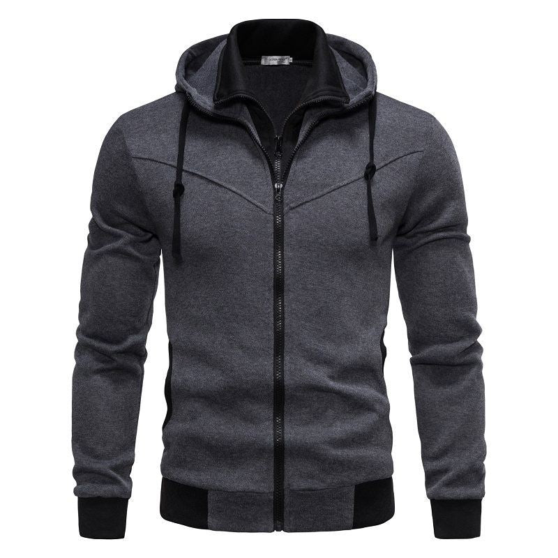Herren sportliche Kapuzenjacke mit modernem Schnitt und praktischen Reißverschlusstaschen Heidi-Mode